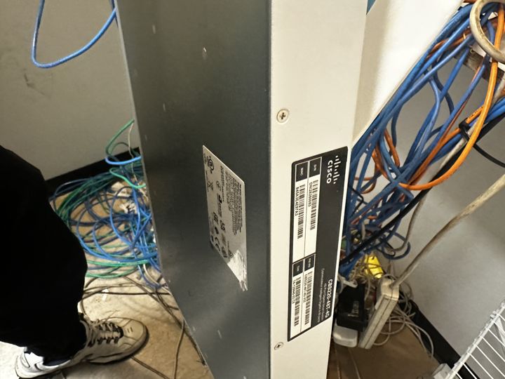 Network rack and camera cabling terminated.