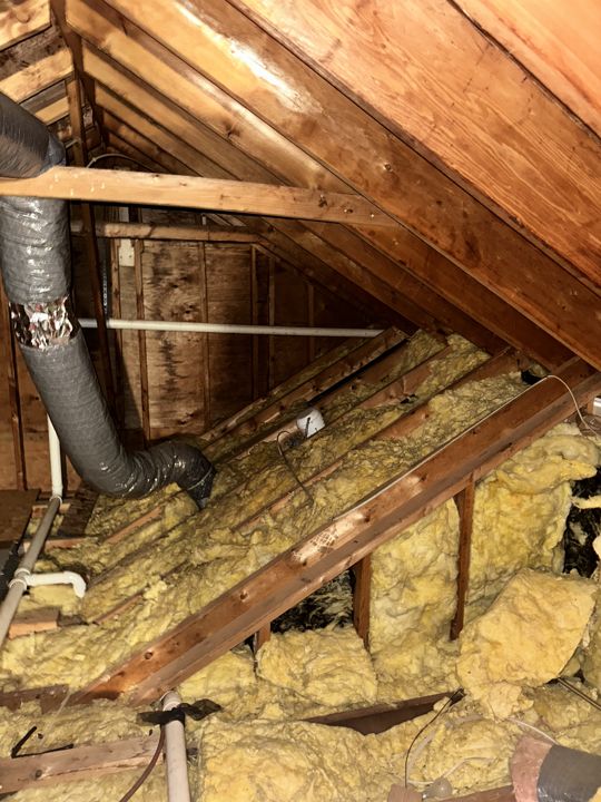 Attic framing and insulation inspected.